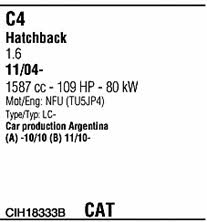 CIH18333B Walker Система выпуска отработаных газов