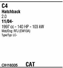 CIH18335 Walker Система выпуска отработаных газов