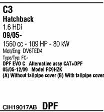 CIH19017AB Walker Система випуску відпрацьованих газів