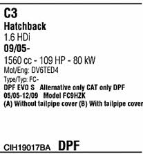 CIH19017BA Walker Система випуску відпрацьованих газів