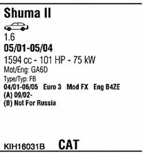  KIH16031B Система випуску відпрацьованих газів KIH16031B: Купити в Україні - Добра ціна на EXIST.UA!