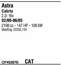 OP45367B Walker Система выпуска отработаных газов