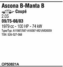 Walker OP50621A Система випуску відпрацьованих газів OP50621A: Купити в Україні - Добра ціна на EXIST.UA! OP50621A Walker Система випуску відпрацьованих газів