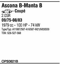 Walker OP50621B Система випуску відпрацьованих газів OP50621B: Купити в Україні - Добра ціна на EXIST.UA! OP50621B Walker Система випуску відпрацьованих газів