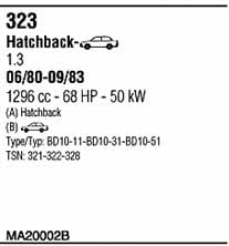 MA20002B Walker Система выпуска отработаных газов