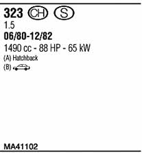 Walker MA41102 Система випуску відпрацьованих газів MA41102: Купити в Україні - Добра ціна на EXIST.UA!