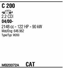 MB20072A Walker Система выпуска отработаных газов