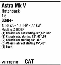 VHT18116 Walker Система выпуска отработаных газов