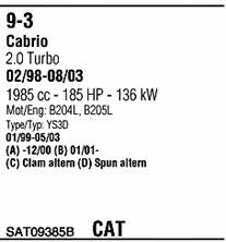 Walker SAT09385B Система выпуска отработаных газов SAT09385B: Купить в Украине - Отличная цена на EXIST.UA! SAT09385B Walker Система выпуска отработаных газов