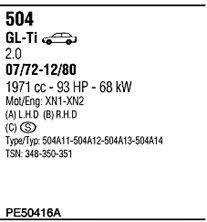  PE50416A Система випуску відпрацьованих газів PE50416A: Купити в Україні - Добра ціна на EXIST.UA!