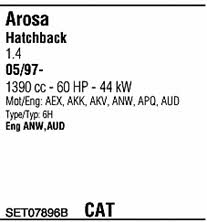 SET07896B Walker Система выпуска отработаных газов