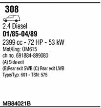  MB84021B Система випуску відпрацьованих газів MB84021B: Купити в Україні - Добра ціна на EXIST.UA!