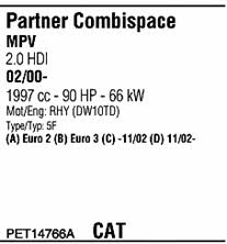 PET14766A Walker Система выпуска отработаных газов