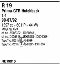 RE19013 Walker Система випуску відпрацьованих газів