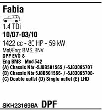 SKH23169BA Walker Система выпуска отработаных газов