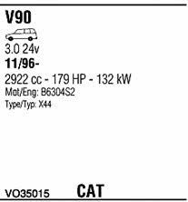  VO35015 Система випуску відпрацьованих газів VO35015: Купити в Україні - Добра ціна на EXIST.UA!