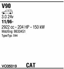  VO35019 Система випуску відпрацьованих газів VO35019: Купити в Україні - Добра ціна на EXIST.UA!