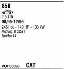 Walker VOH05390 Система выпуска отработаных газов VOH05390: Купить в Украине - Отличная цена на EXIST.UA! VOH05390 Walker Система выпуска отработаных газов
