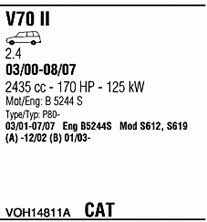  VOH14811A Система випуску відпрацьованих газів VOH14811A: Купити в Україні - Добра ціна на EXIST.UA!