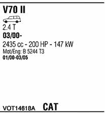  VOT14618A Система випуску відпрацьованих газів VOT14618A: Купити в Україні - Добра ціна на EXIST.UA!