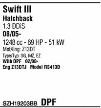 SZH19203BB Walker Система выпуска отработаных газов