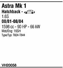 VH20058 Walker Система выпуска отработаных газов