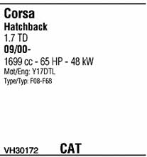 VH30172 Walker Система выпуска отработаных газов