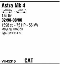 VH45316 Walker Система выпуска отработаных газов