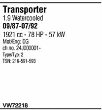 VW72218 Walker Система випуску відпрацьованих газів