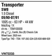 VW72233 Walker Система выпуска отработаных газов