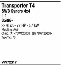 VW72317 Walker Система випуску відпрацьованих газів