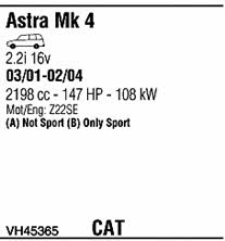 VH45365 Walker Система выпуска отработаных газов