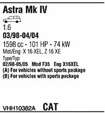 VHH10382A Walker Система выпуска отработаных газов
