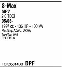 FOK05614BB Walker Система выпуска отработаных газов