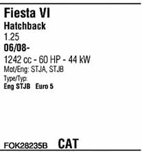 FOK28235B Walker Система выпуска отработаных газов