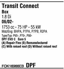 FOK16966EB Walker Система выпуска отработаных газов