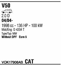 VOK17906AB Walker Система випуску відпрацьованих газів