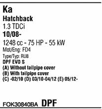 FOK30840BA Walker Система выпуска отработаных газов