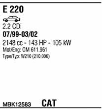 Walker MBK12583 Система випуску відпрацьованих газів MBK12583: Купити в Україні - Добра ціна на EXIST.UA! MBK12583 Walker Система випуску відпрацьованих газів