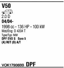 VOK17906BB Walker Система випуску відпрацьованих газів