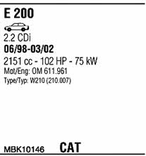 Walker MBK10146 Система випуску відпрацьованих газів MBK10146: Купити в Україні - Добра ціна на EXIST.UA! MBK10146 Walker Система випуску відпрацьованих газів