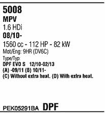  PEK05291BA Система випуску відпрацьованих газів PEK05291BA: Купити в Україні - Добра ціна на EXIST.UA!