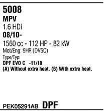  PEK05291AB Система випуску відпрацьованих газів PEK05291AB: Купити в Україні - Добра ціна на EXIST.UA!