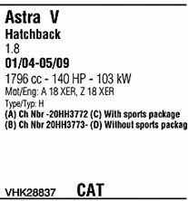  VHK28837 Система випуску відпрацьованих газів VHK28837: Купити в Україні - Добра ціна на EXIST.UA!