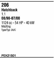 PEK21501 Walker Система випуску відпрацьованих газів