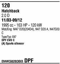 Walker BWK58283BB Система випуску відпрацьованих газів BWK58283BB: Купити в Україні - Добра ціна на EXIST.UA! BWK58283BB Walker Система випуску відпрацьованих газів