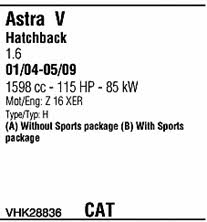  VHK28836 Система випуску відпрацьованих газів VHK28836: Купити в Україні - Добра ціна на EXIST.UA!