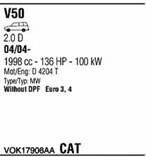  VOK17906AA Система випуску відпрацьованих газів VOK17906AA: Купити в Україні - Добра ціна на EXIST.UA!