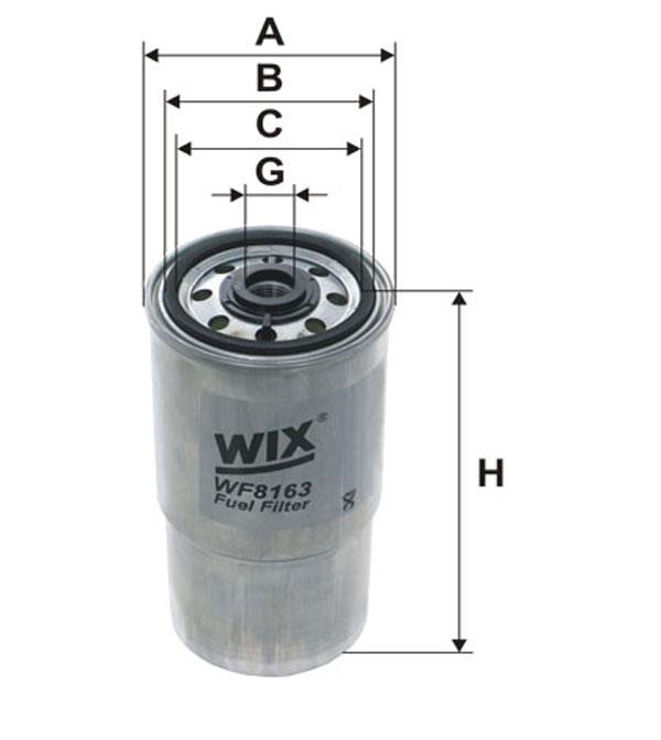 WIX WF8163 Фільтр паливний WF8163: Купити в Україні - Добра ціна на EXIST.UA!