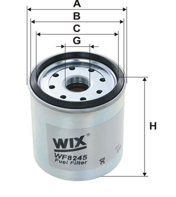 WIX WF8245 Фільтр палива WF8245: Купити в Україні - Добра ціна на EXIST.UA!